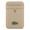 Lacoste картхолдер Wallet MagSafe Cardslot PVC Lacquer Metal logo Taupe
