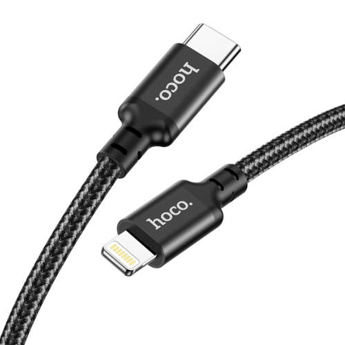 HOCO кабель X14 Double speed PD20W charging data cable iPhone (L=2M) Black