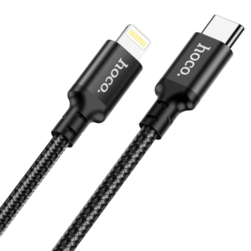 HOCO кабель X14 Double speed PD20W charging data cable iPhone (L=2M) Black