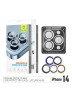 BLUEO Camera lens Armor metal для камеры iPhone 14 Pro | 14 Pro Max, Black (3 шт +installer)