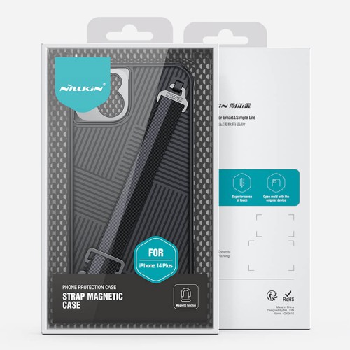 Чехол Nillkin Strap Magnetic для iPhone 14 Plus, черный (magsafe)