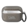 Чехол Lagerfeld TPU Glitters with ring NFT Karl & Choupette для Airpods Pro 2, черный