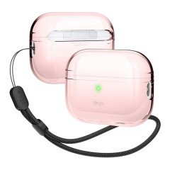 Чехол Elago Clear case with Round strap для AirPods Pro 2, Lovely Pink