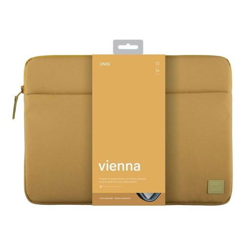 Uniq для ноутбуков 14" чехол Vienna RPET fabric Laptop sleeve (ShockSorb) Canary Yellow