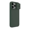 Nillkin для iPhone 15 Pro Max чехол CamShield Silky Silicone Foggy Green