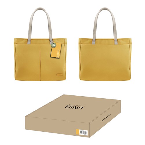 Uniq для ноутбуков 14" сумка HAVA Rpet fabric Tote bag Canary Yellow