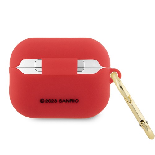 Hello Kitty для Airpods Pro 2 чехол Liquid silicone 3D Rubber Kitty Head Fuchsia