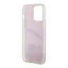 Hello Kitty для iPhone 15 Pro Max чехол Crossbody PC/TPU Dreaming Kitty + PU Strass strap Hard Pink