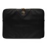 Guess для ноутбуков 16" чехол Sleeve PU Grained leather 4G metal logo with Zipper Black