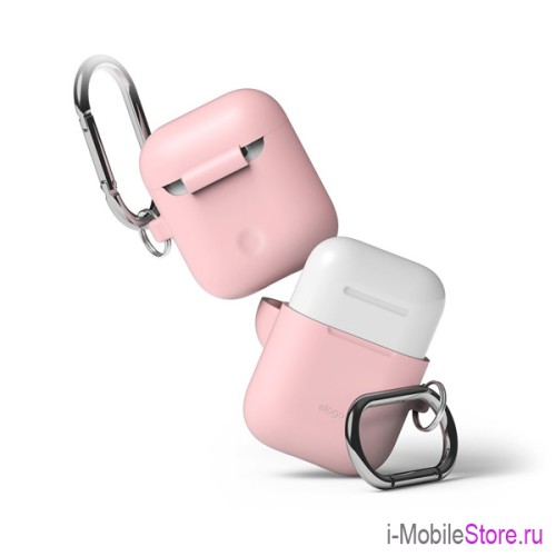 Чехол Elago Hang case для AirPods 1/2, розовый