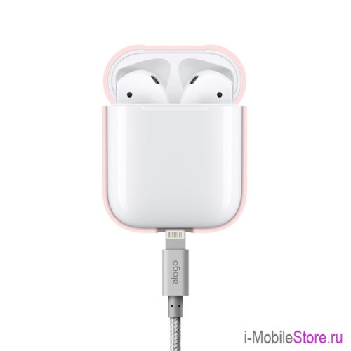Чехол Elago Hang case для AirPods 1/2, розовый
