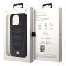 BMW для iPhone 15 Pro Max чехол Signature Leather Perforated Seats pattern Hard Black (MagSafe)