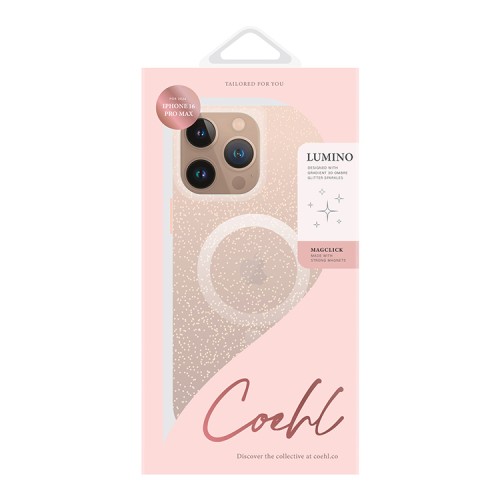 Uniq для iPhone 16 Pro Max чехол COEHL Lumino Rose Gold (MagSafe)