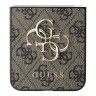 Guess для Galaxy Z Flip 6 чехол PU кожа 4G Big metal logo Brown