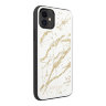 Чехол Guess Double Layer Marble Tempered glass для iPhone 11, белый