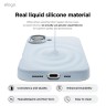 Elago для iPhone 16 чехол Soft silicone (Liquid) Light Blue
