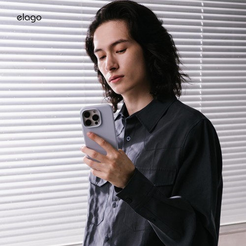 Elago для iPhone 16 чехол Soft silicone (Liquid) Light Blue