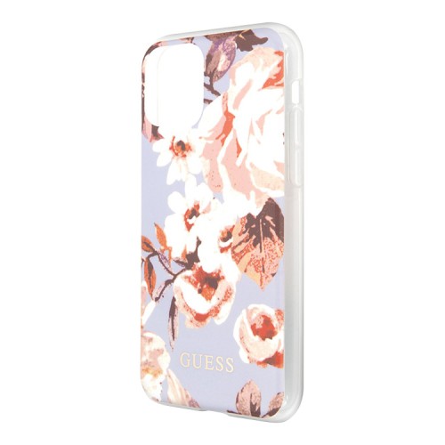 Чехол Guess Flower Hard Shiny N.2 Lilac для iPhone 11