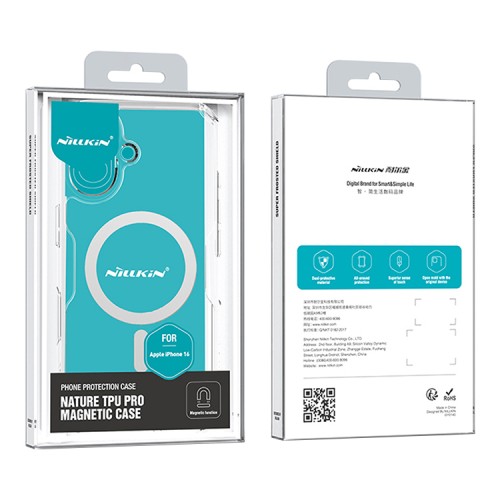 Nillkin для iPhone 16 чехол Nature TPU Pro Magnetic White