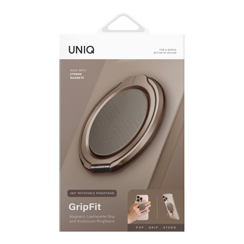 Uniq магнитный держатель GripFit Classic 360 Magnetic Mount & Kickstand Grey
