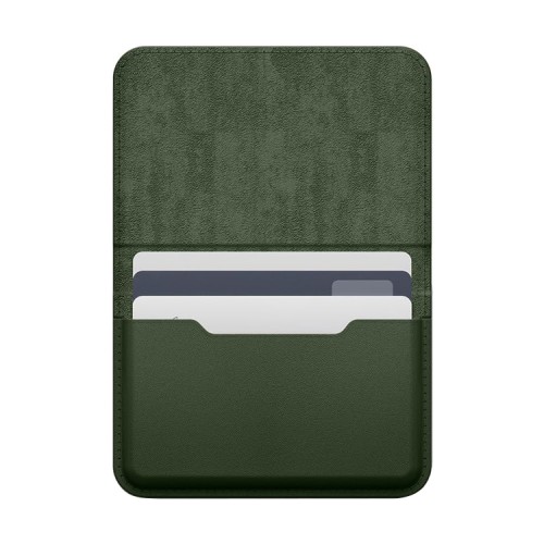 Elago магнитный бумажник MagSafe Card Pocket PU Leather Dark Green
