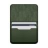 Elago магнитный бумажник MagSafe Card Pocket PU Leather Dark Green