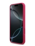 Karl Lagerfeld для iPhone 17 Pro Max чехол Liquid silicone RSG logo Hard Fuchsia (MagSafe)
