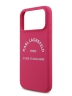 Karl Lagerfeld для iPhone 17 Pro Max чехол Liquid silicone RSG logo Hard Fuchsia (MagSafe)
