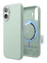 Elago для iPhone 17 чехол Magnetic Silicone Mint (MagSafe)