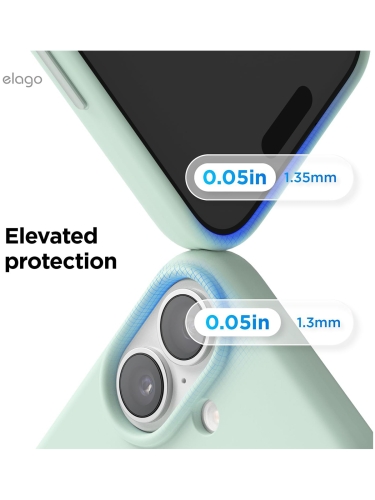 Elago для iPhone 17 чехол Magnetic Silicone Mint (MagSafe)