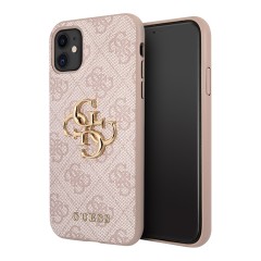 Чехол Guess 4G Big metal logo Hard для iPhone 11 | XR, розовый