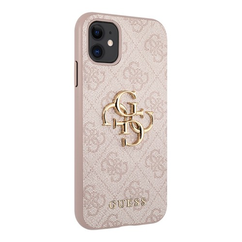 Чехол Guess 4G Big metal logo Hard для iPhone 11 | XR, розовый