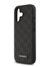 Karl Lagerfeld для iPhone 17 чехол PU Saffiano Monogram Metal Plate logo Hard Black (MagSafe)