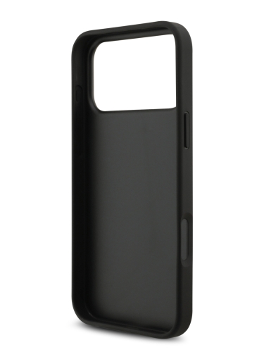 Karl Lagerfeld для iPhone 17 Pro Max чехол PU Saffiano Monogram with Cardslot Hard Silver