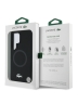 Lacoste для Galaxy S25 Ultra чехол Liquid silicone Silver Croc Metal logo Hard Black (MagSafe)