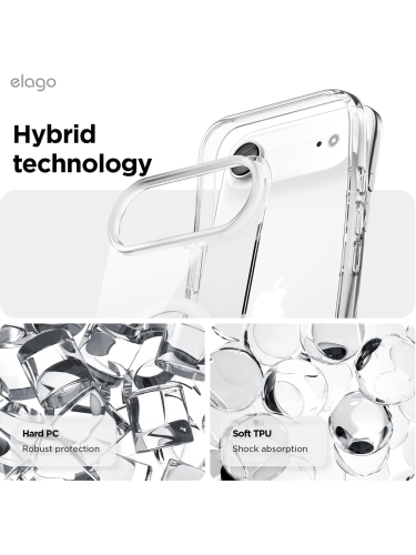 Elago для iPhone Air чехол Magnetic HYBRID (pc/tpu) Clear (MagSafe)