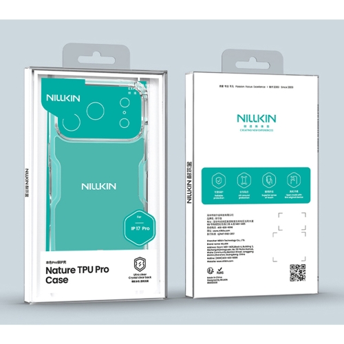 Nillkin для iPhone 17 Pro чехол Nature TPU Pro White (прозрачный)