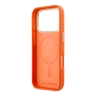 Karl Lagerfeld для iPhone 17 Pro Max чехол PU Full Wrapped K HEAD Metal logo & Cam Hard Orange (MagSafe)