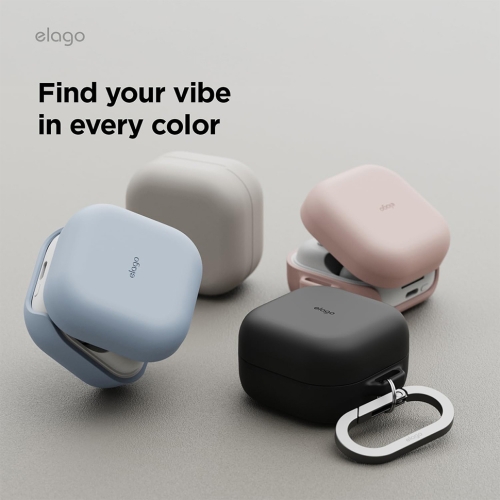Elago для Galaxy Buds 4/4 Pro чехол Silicone Hang case Sand Pink
