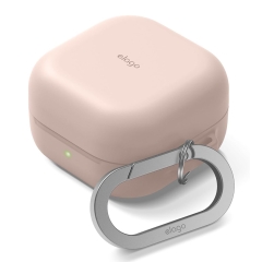 Elago для Galaxy Buds 4/4 Pro чехол Silicone Hang case Sand Pink