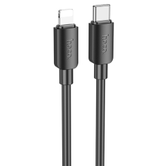 HOCO кабель X96 Hyper PD20W charging data cable USB-C to iPhone (L=1M) Black