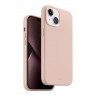 Силиконовый чехол Uniq LINO для iPhone 14 Plus, розовый