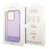 Чехол Guess Translucent w Electroplated camera Hard для iPhone 14 Pro, фиолетовый