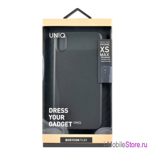 Чехол Uniq Bodycon для iPhone XS Max, черный