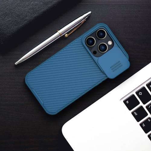 Чехол Nillkin CamShield Pro Magnetic для iPhone 14 Pro Max, синий (magsafe)