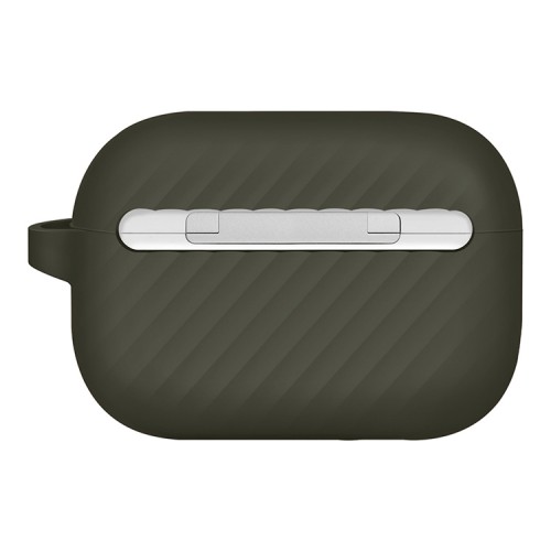 Чехол Uniq Vencer Silicone case +carabin and earstrap для AirPods Pro 2, зеленый