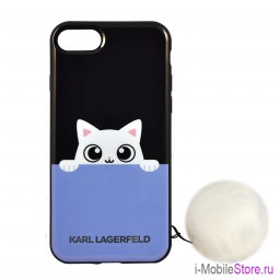 Чехол Karl Lagerfeld K-Peek A Boo Hard для iPhone 7/8/SE 2020, черный Чехол Karl Lagerfeld K-Peek A Boo Hard для iPhone 7/8/SE 2020, черный