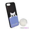 Чехол Karl Lagerfeld  K-Peek A Boo Hard для iPhone 7/8/SE 2020, черный