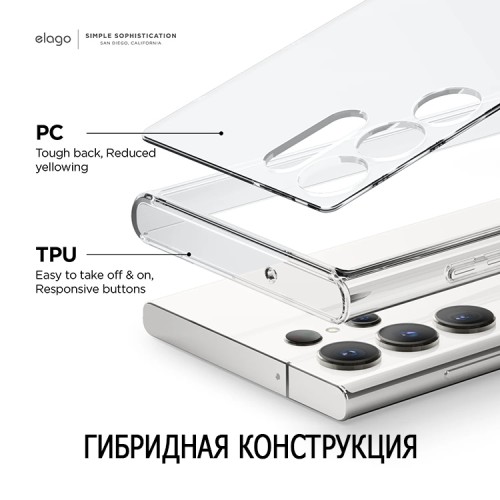 Чехол Elago HYBRID для Galaxy S23 Ultra, прозрачный