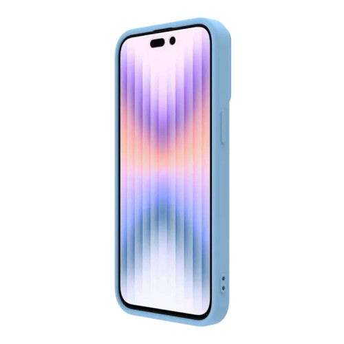 Nillkin для iPhone 15 Pro Max чехол CamShield Silky Silicone Haze Blue
